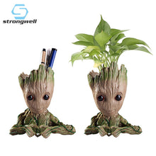 Load image into Gallery viewer, Baby Groot Flowerpot Flower Pot Planter Figurines Tree Man Cute Model Pen Pot Accessories Garden Planter Flower Pot Kids Gift