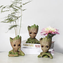 Load image into Gallery viewer, Baby Groot Flowerpot Flower Pot Planter Figurines Tree Man Cute Model Pen Pot Accessories Garden Planter Flower Pot Kids Gift