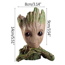 Load image into Gallery viewer, Baby Groot Flowerpot Flower Pot Planter Figurines Tree Man Cute Model Pen Pot Accessories Garden Planter Flower Pot Kids Gift
