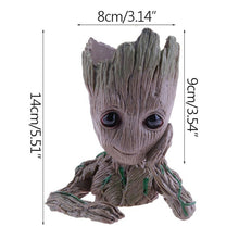 Load image into Gallery viewer, Baby Groot Flowerpot Flower Pot Planter Figurines Tree Man Cute Model Pen Pot Accessories Garden Planter Flower Pot Kids Gift
