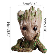 Load image into Gallery viewer, Baby Groot Flowerpot Flower Pot Planter Figurines Tree Man Cute Model Pen Pot Accessories Garden Planter Flower Pot Kids Gift
